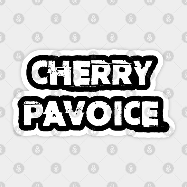 CPAV Text - Dark Shirts Sticker by CherryPAVoice